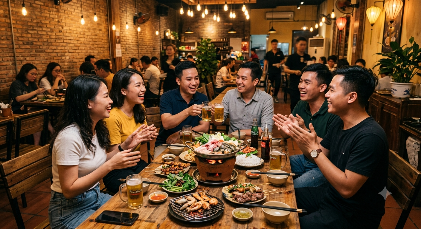 Đánh giá không gian tại quán có phù hợp cho việc trò chuyện và gắn kết